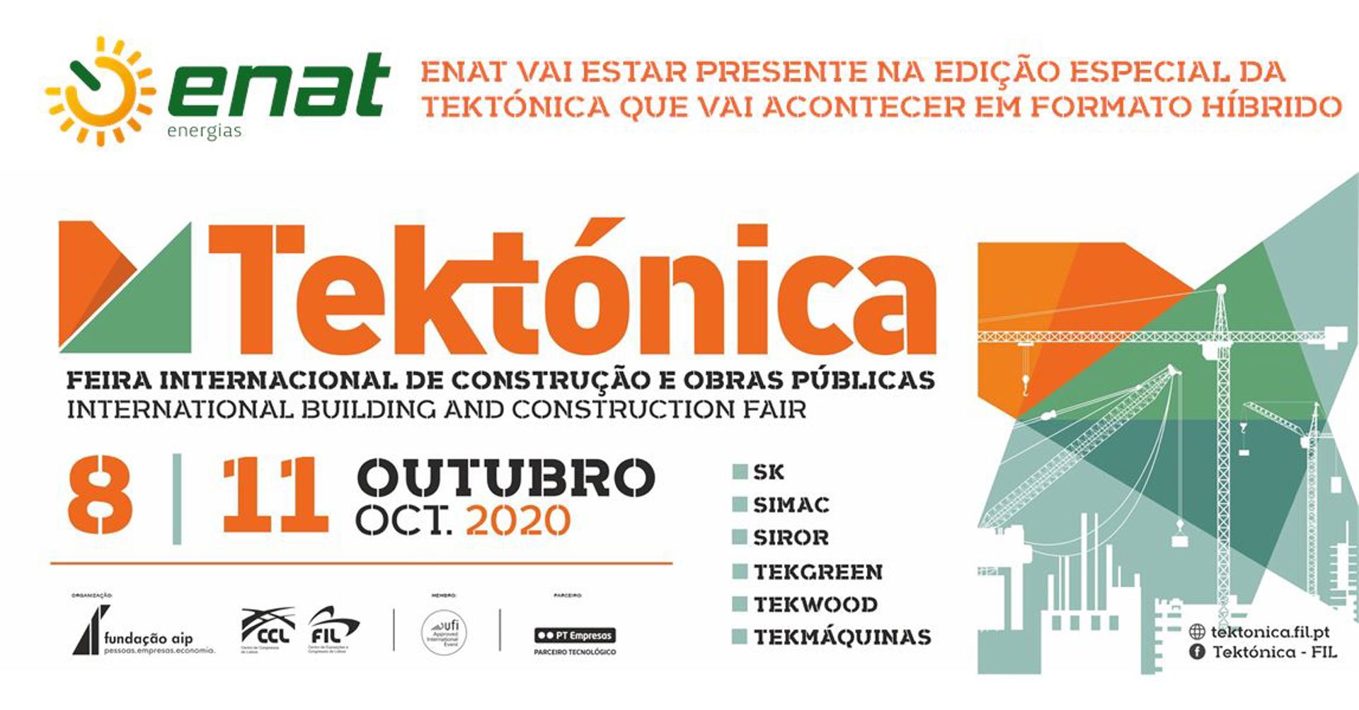 ENAT vai estar presente na edição especial da TEKTÓNICA que vai acontecer em formato híbrido